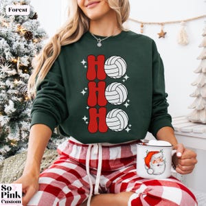 Retro Ho Ho Ho Volleyball Christmas Sweatshirt