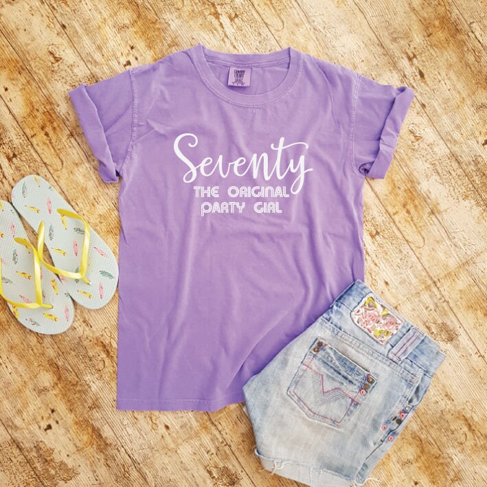 seventy original party girl 70th birthday shirt 1948 70th