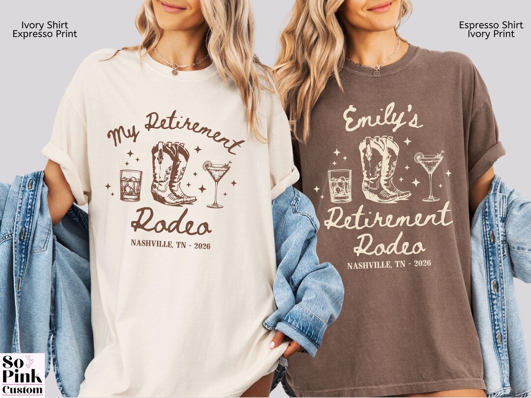 Comfort Colors Matching Rodeo Retirement Party Shirts, Western ...