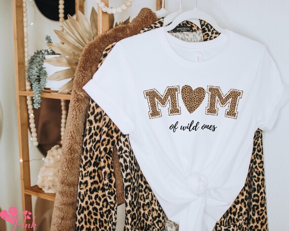 Leopard Print Mom Shirt Funny Mum Shirt 