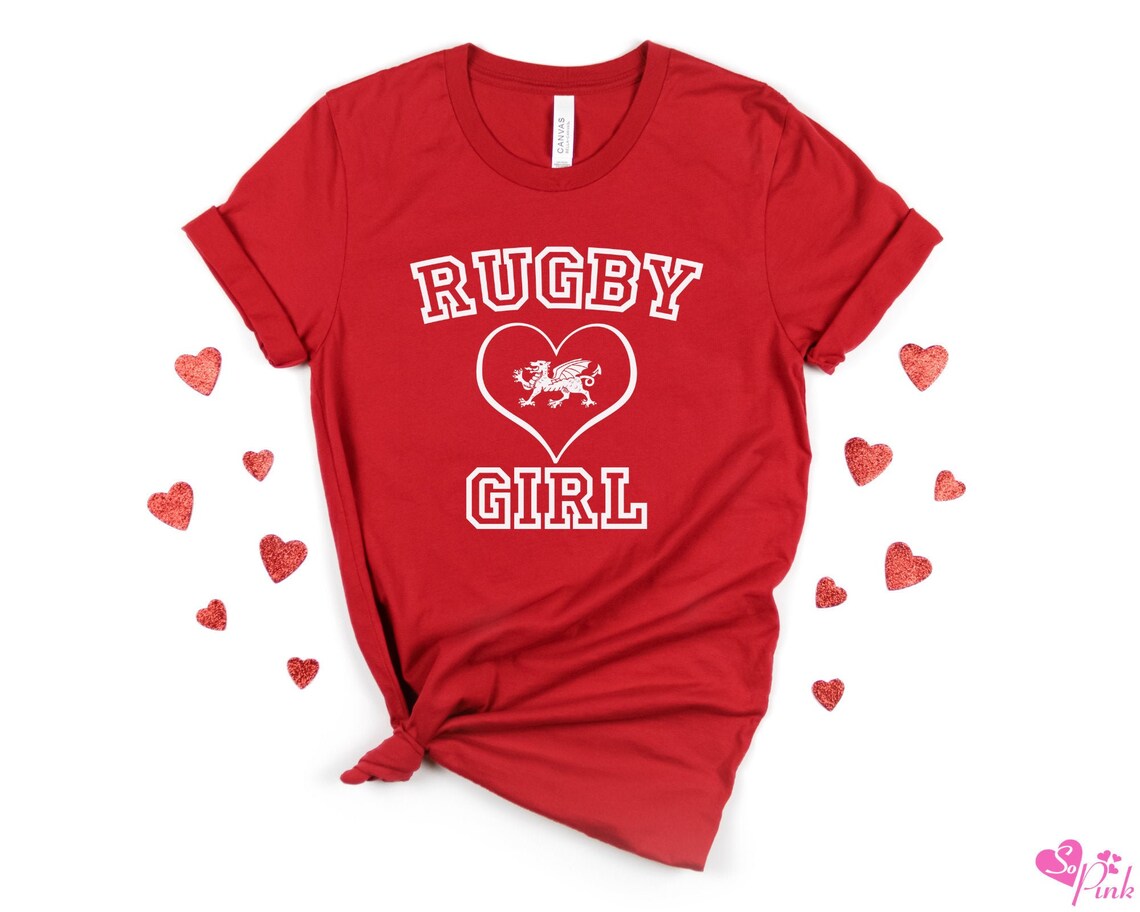 Welsh Rugby Shirt Rugby Girl Shirt Wales Rugby Supporter Etsy