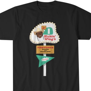 Kickin&#39; Wing&#39;s Fireworks Sign - The Good Stuff - Short-Sleeve Unisex T-Shirt