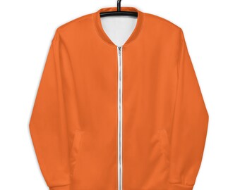 orange bomber jacket womens