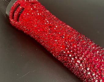 Rhinestone Bling Microphone - Custom Sparkling Mic for Performers - Handcrafted Bling Microphone - Unique Stage Prop - Bling Assassin