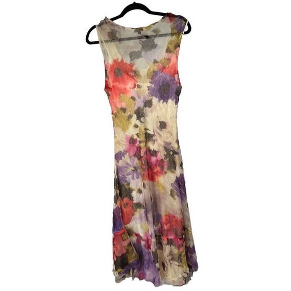 Komarov Multicolored Floral Watercolor Dress - image 2