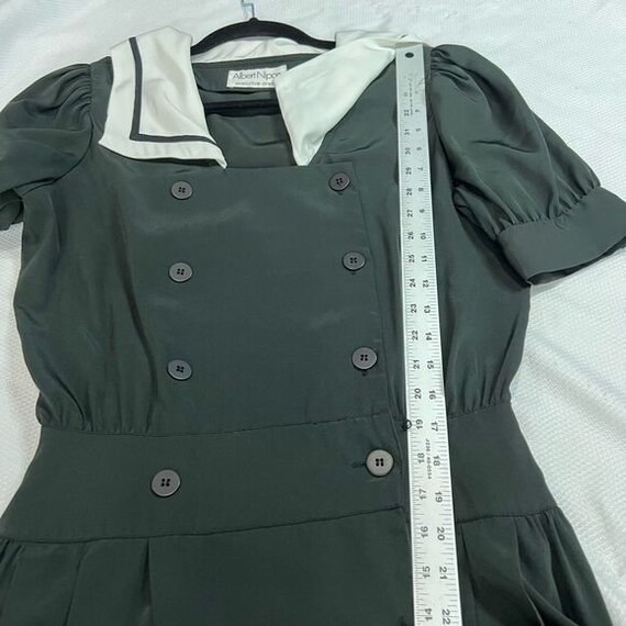 Albert Nipon Executive Black White Sailor Vintage… - image 7