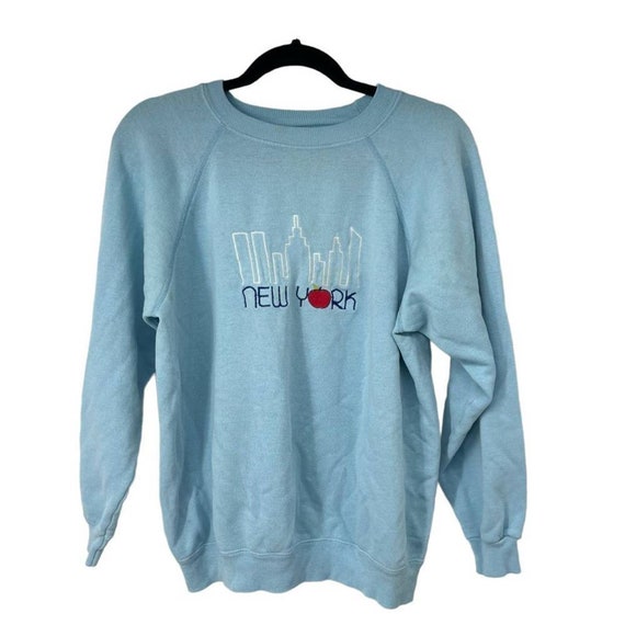 Light blue vintage sweatshirt hot sale