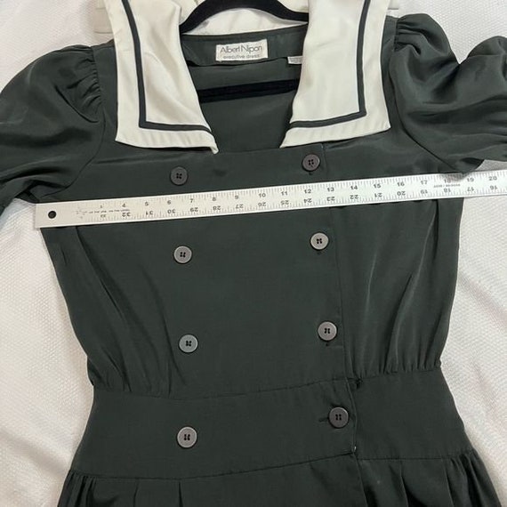 Albert Nipon Executive Black White Sailor Vintage… - image 8