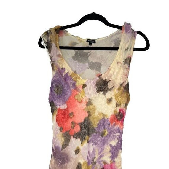 Komarov Multicolored Floral Watercolor Dress - image 9