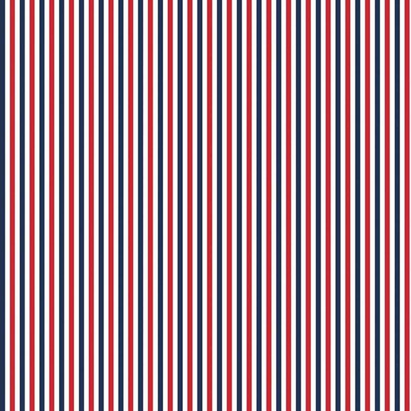 1/8" Red White & Blue Patriotic Stripe Quilting Cotton Fabric by Riley Blake Designers - C495-PATRIOTIC - Continuous 1/2 Yard