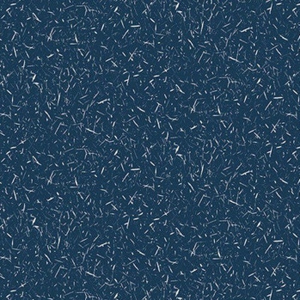 Snow Texture Navy Quilt Cotton Fabric from Bundle Up by Barb Tourtillotte for Henry Glass & Co Fabrics - #815-77 NAVY - Continuous 1/2 Yard