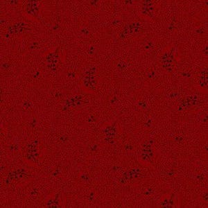 Plum Tart Red Holiday Quilt Cotton Fabric from Pineberry Cabin by Pam Buda for Marcus Fabrics #R171430D-WINE - Continuous 1/2 Yard