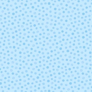 Pode incluir: Um fundo azul claro com um padrão de pequenos pontos azuis irregulares. Os pontos variam ligeiramente em tom, criando uma textura subtil. O efeito geral é um design suave e arejado, adequado para vários projetos de artesanato ou fundos digitais.