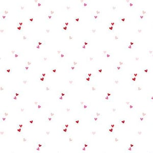 Mini Hearts Quilt Cotton Fabric from Seasonal Basics by Christopher Thompson for Riley Blake Designs - C655 - Continuous 1/2 Yard