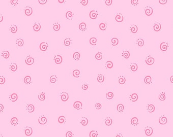 Pink Swirls quiltkatoen van Susybee Basics Squiggle by Susybee for Clothworks #SB20053-520 - doorlopend 1/2 werf
