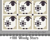 Wooly Stars Quilt Pattern by Corey Yoder of Coriander Quilts - CQ188 - Paper Pattern with Instructions for a 62 quot x 62 quot Patchwork Quilt