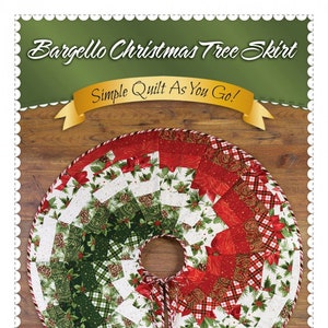 Bargello Christmas Tree Skirt Pattern from Shabby Fabrics by Jennifer Bosworth - #SF50041 - Paper Pattern for 40" Diameter Tree Skirt