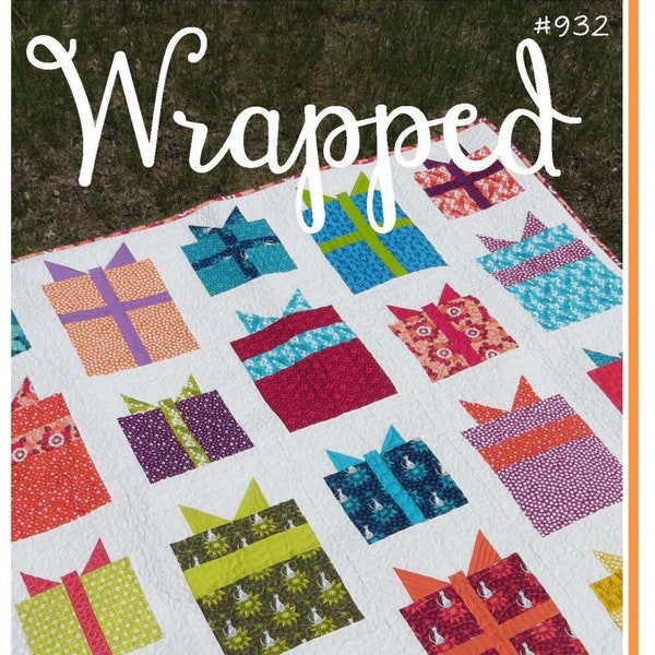 Gift Wrapped Quilt Pattern by Sew Many Creations - #932 - Traditionally Pieced Patchwork - Makes a 50" x 48" Quilt