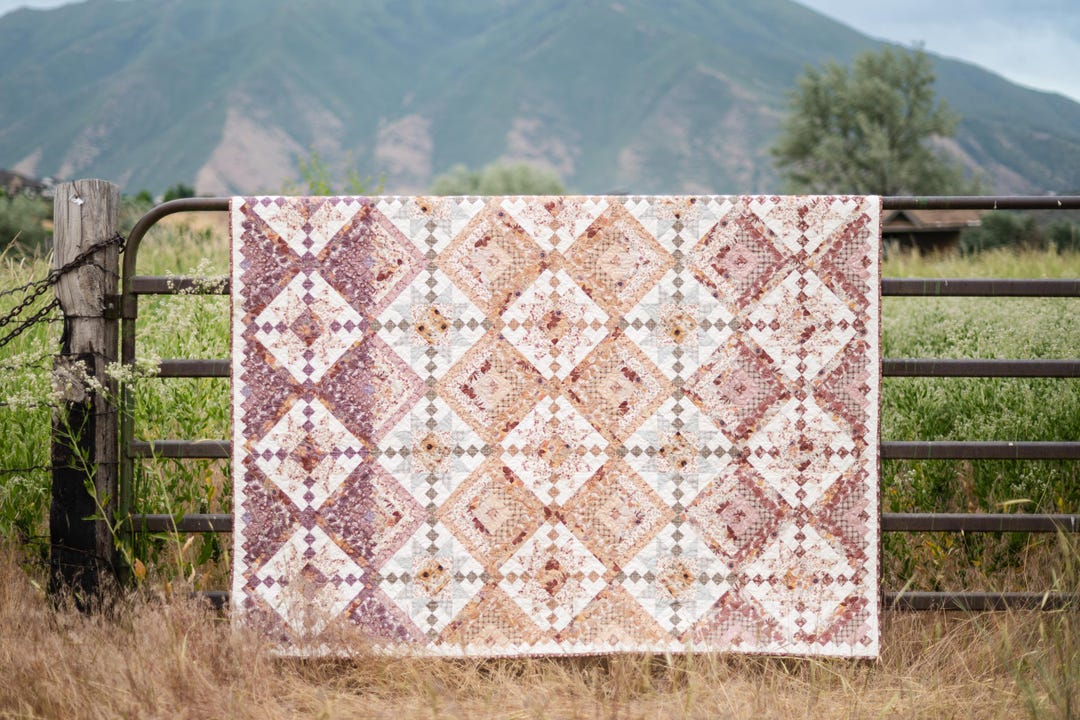 QUILT KIT Laura's Log Cabin Boxed Quilt Kit by Modern Prairie for Riley ...