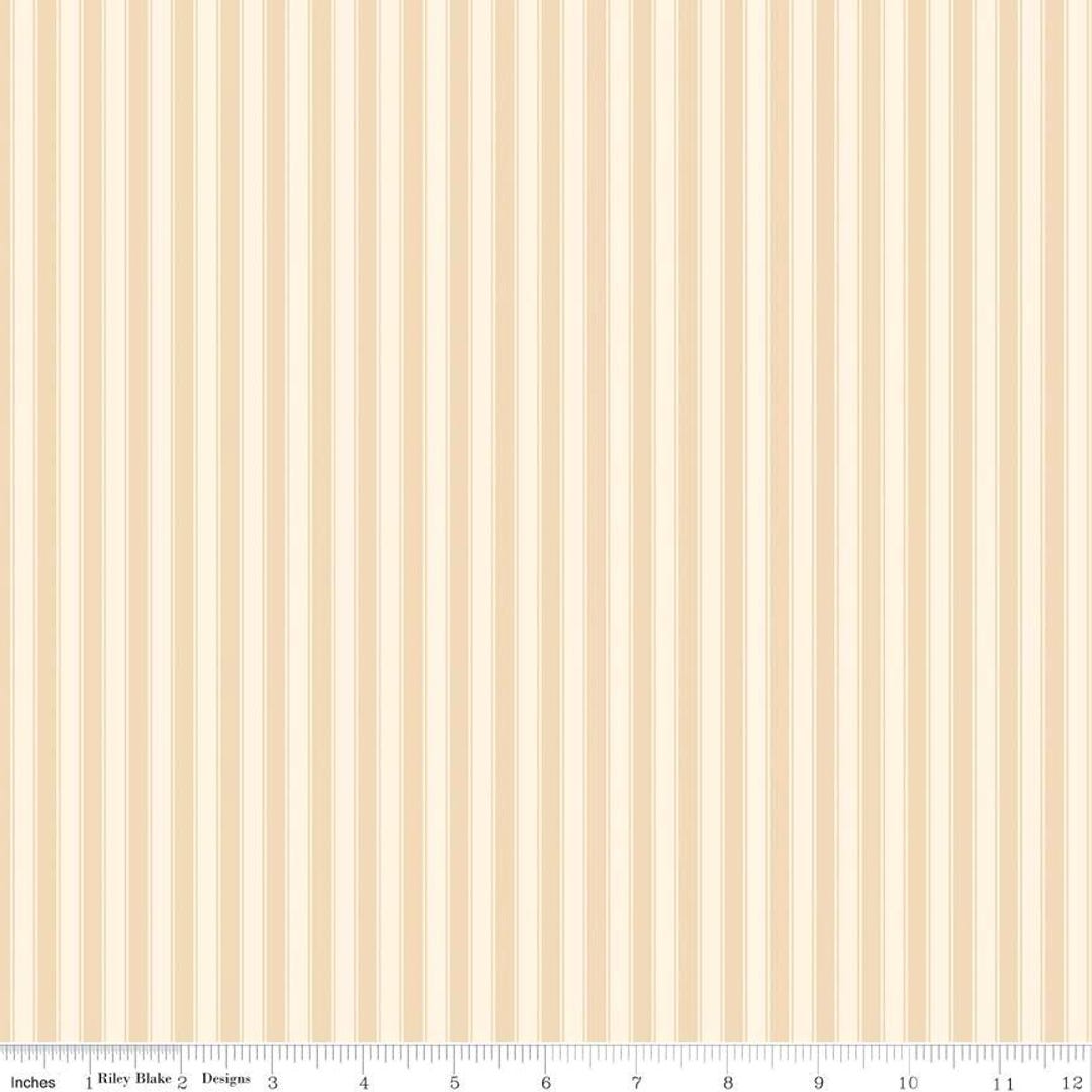 Rose & Violet's Bouquet Des Fleurs Stripes Cotton Fabric - Riley Blake ...