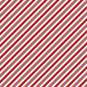 Candy Cane Diagonal Stripe Quilt Cotton Fabric from Holiday Favorites by Gail Cadden - Timeless Treasures #CD1465-RED - Continuous 1/2 Yard