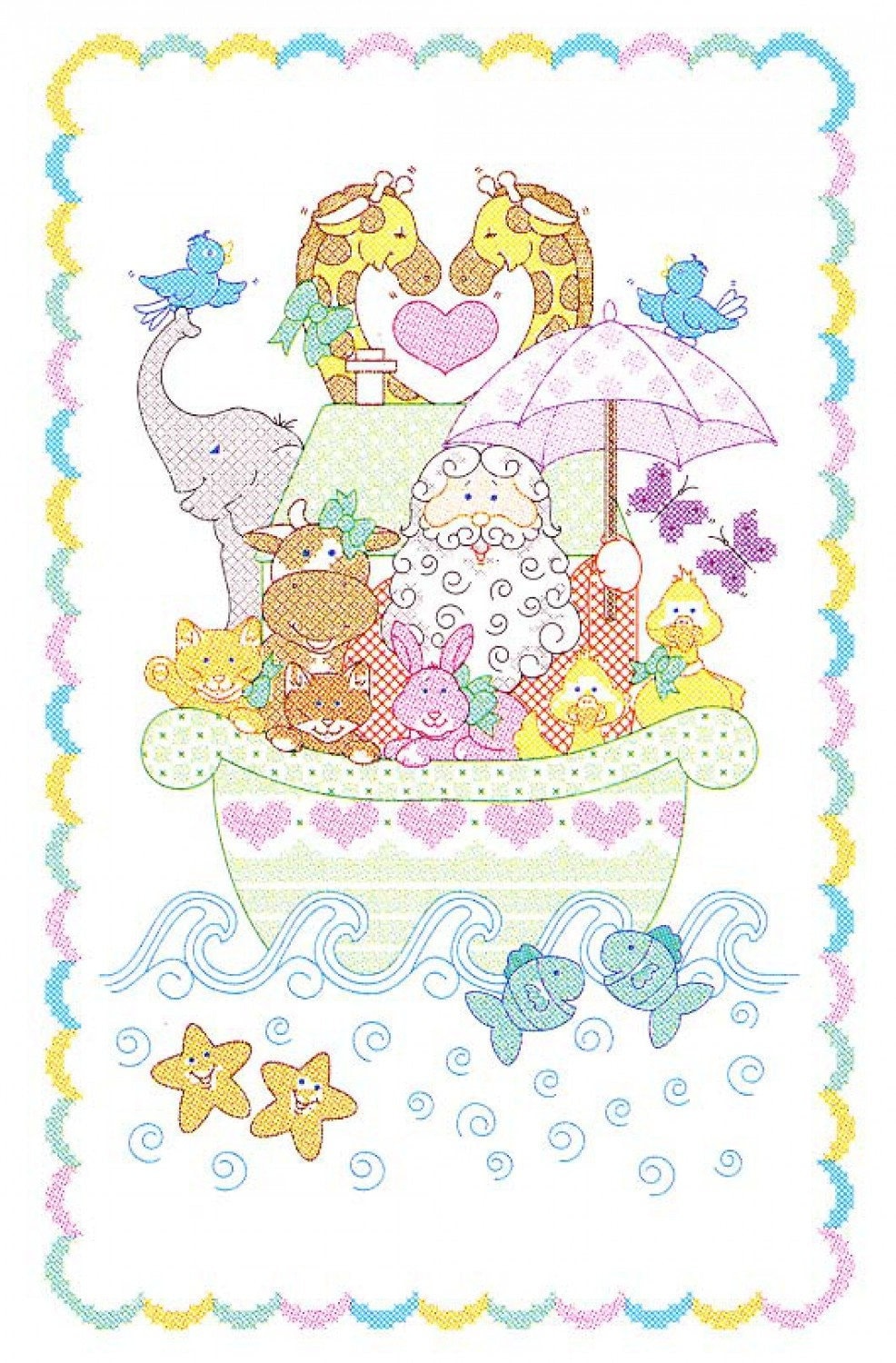 Stamped cross stitch quilts sale