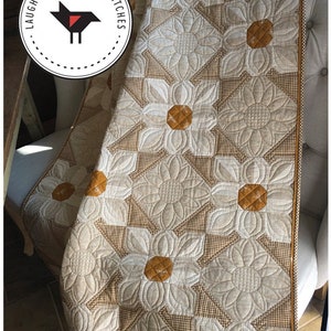 Cotton Daisies Quilt Pattern by Karen Walker from Laugh Yourself Into Stitches - LYS118 - Traditionally Pieced - Makes a 45" x 63" Lap Quilt