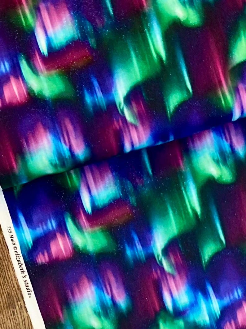 Northern Lights Cotton Fabric - Aurora by Elizabeth's Studio #735-MULTI ...