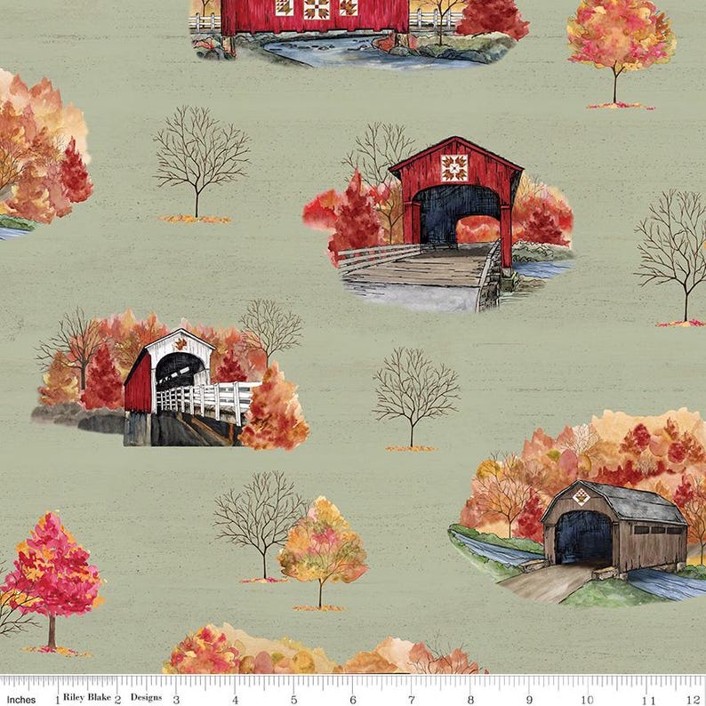 QUILT KIT Covered Bridges Fall Journeys Boxed Kit - Riley Blake #KT ...