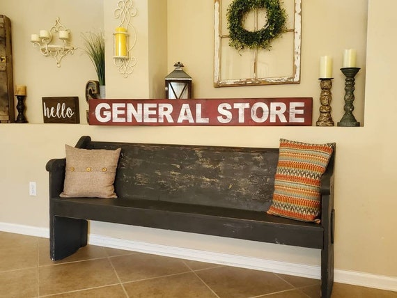 General Store Sign Pantry Decor Modern Farmhouse Decor Farmhouse Decor Kitchen Decor Wood Sign Rustic Decor Long Wood Sign