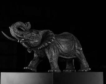 100% Hot Cast Aluminum African Elephant Sculpture