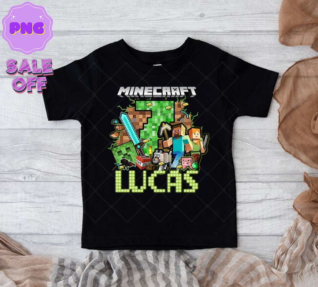 Minec Birthday Boy Custom Name Png, Minecraft Birthday Party Theme Png
