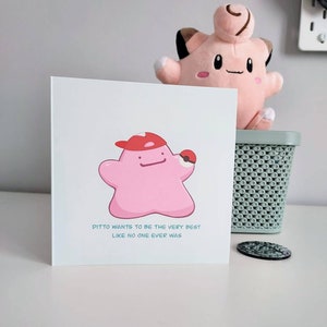 Ditto quer ser o melhor - cartão temático Pokémon da OrraOrra