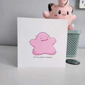 Ditto houdt van dansen: kaart met Pokémon-thema van OrraOrra