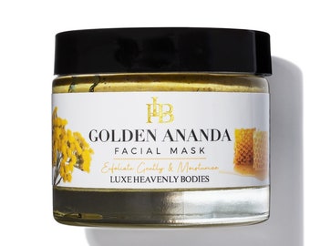Golden Ananda Gesichtsmaske für strahlende Haut, Kurkuma Maske.
