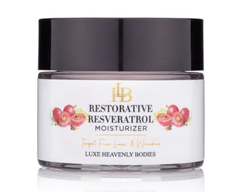 NEW! Intensive Reparative Moisturizer.  Resveratrol Face Cream.