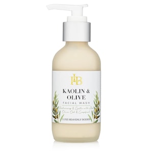 Kaolin & Olive Facial  Wash, Natural Face Cleanser, Gentle Sensitive Skin Cleanser