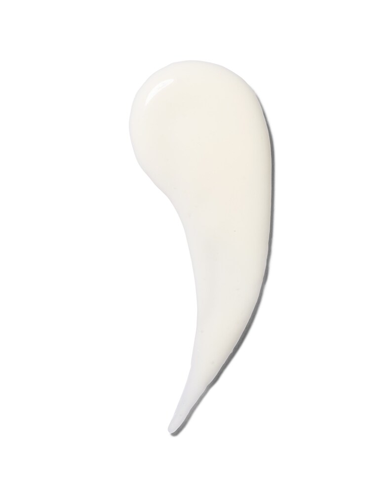 Puede incluir: Un producto l&iacute;quido blanco, cremoso, suave y espeso, como loci&oacute;n o crema, se muestra como una gota sobre un fondo blanco.