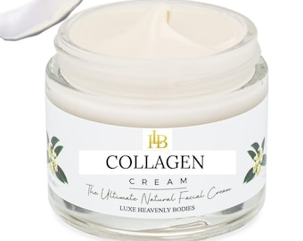 Crema de colágeno, crema facial con péptidos