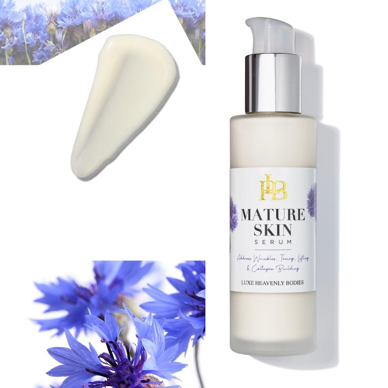 Mature Skin Serum, Moisturizing Serum, Peptide Rich Cream image 1