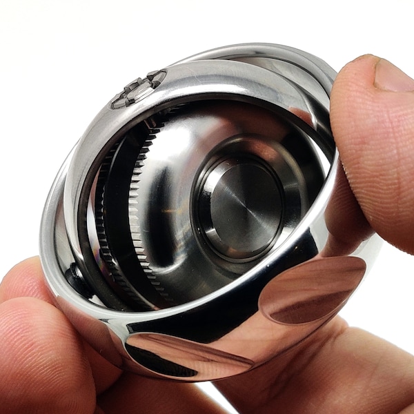 MechEDC EDC Gyroscope, Stainless Steel, Hand Fidget, Stress Relief, Focus Toy GEN2 Deluxe Edition