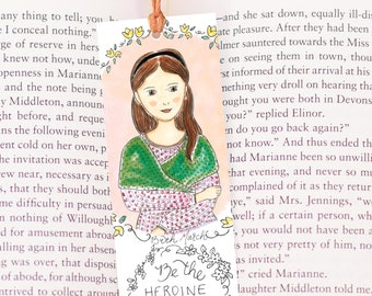 Beth March bookmark - Little Women bookmark - literary bookmark - Louisa May Alcott