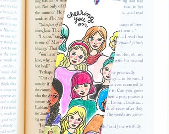 Cheering you on Bookmark - gift for girls - gift for teachers - sister gift - reader gift