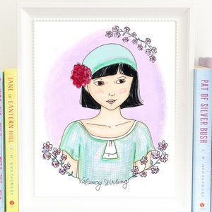 Valancy Stirling Print - Art Print - The Blue Castle print - bookworm gift - L.M. Montgomery - two sizes
