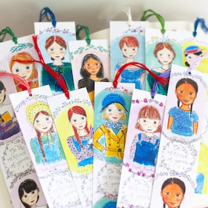 Set of Five Literary Heroines Bookmark Set - Bookworm Gifts - You Choose 5 heroines