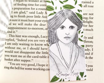 Louisa May Alcott Bookmark - literary - Louisa May Alcott Little Women