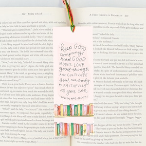 Read Good Books Bookmark - Louisa May Alcott - literary gifts