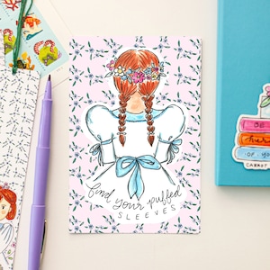 Cartão postal de mangas bufantes - Anne of Green Gables - Cartão postal de Anne Shirley