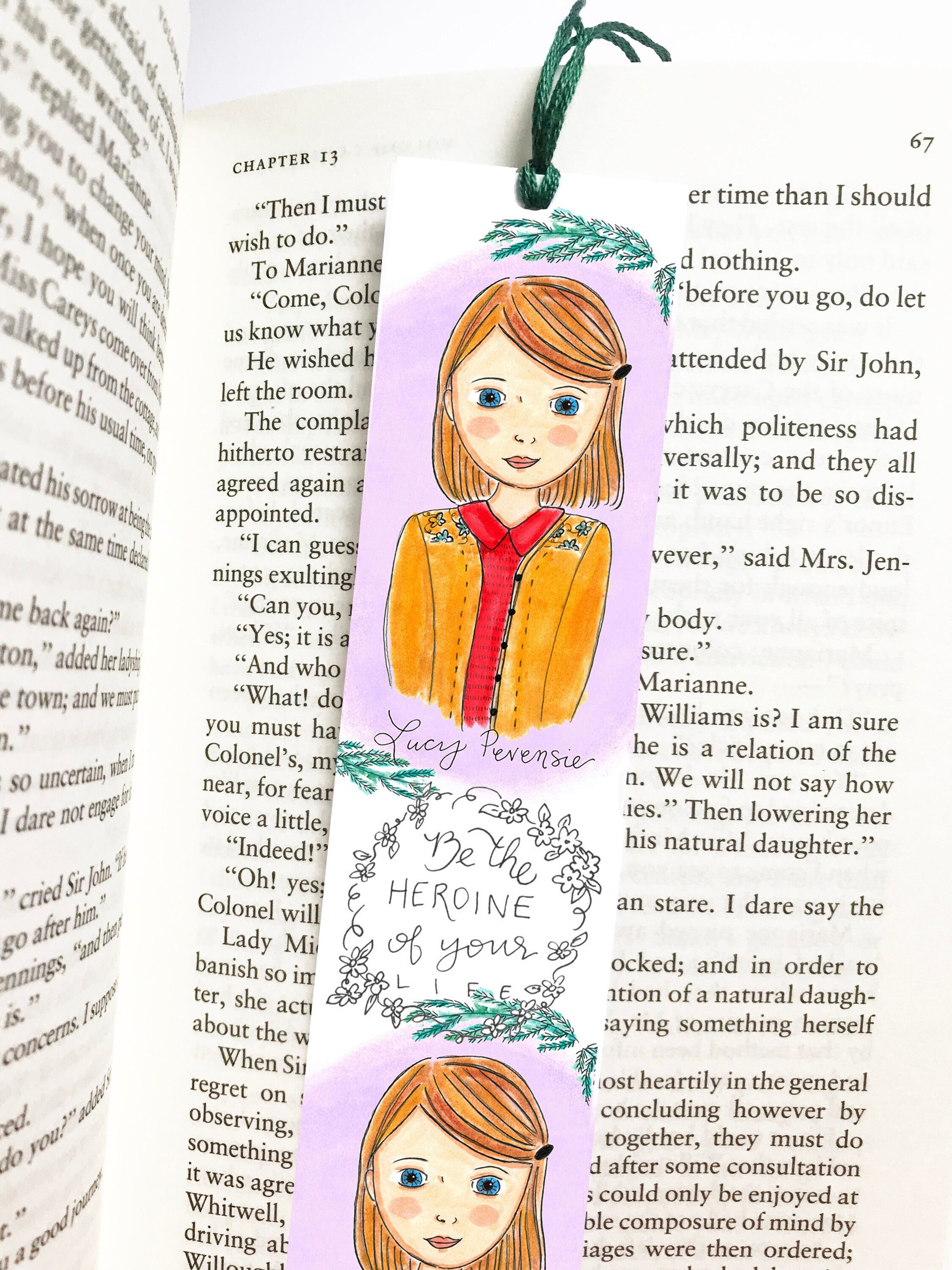 chronicles of narnia bookmark lucy pevensie bookmark etsy ireland