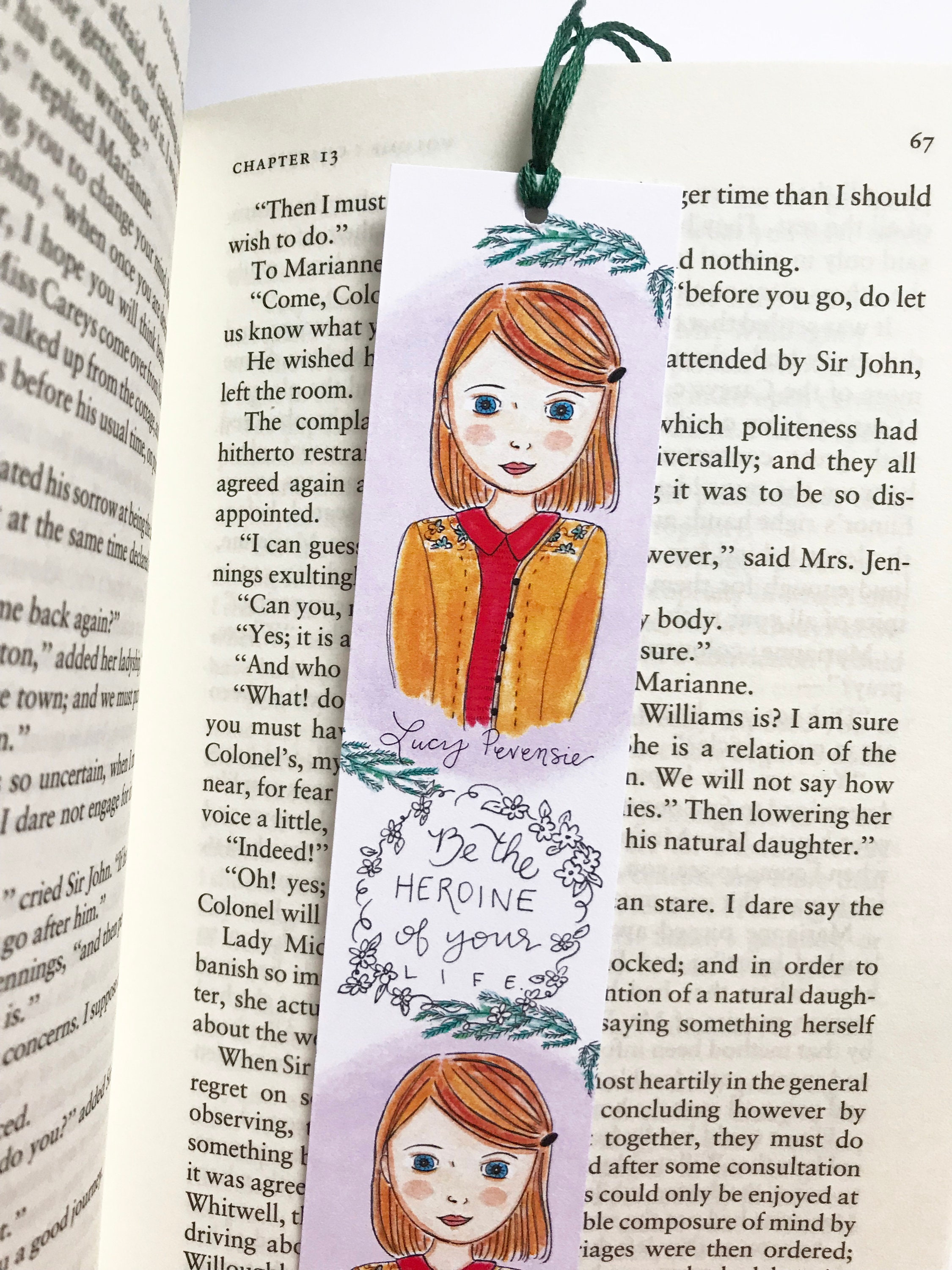 chronicles of narnia bookmark lucy pevensie bookmark etsy
